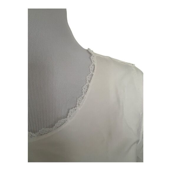 NWOT - POL Ivory Short Sleeve Top size L - Picture 2 of 7